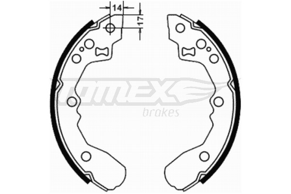 TOMEX Brakes Bremsbackensatz